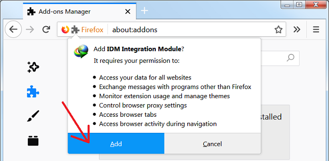 internet download manager extension firefox